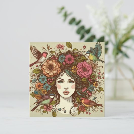 アートプリントカードバーズソング秋 (スタンド正面)