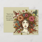 アートプリントカードバーズソング秋 (正面/裏面)