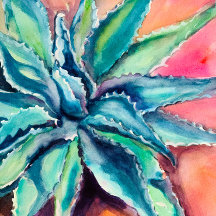 アートプリント-テキサス州・アガベのポスター