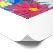 アートプリント：トロピカルブルーナイトトレスコ。 ポスター (角)