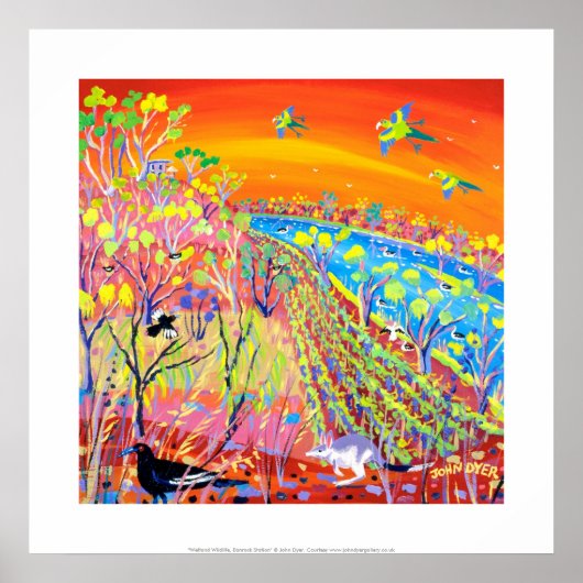 アートプリント:バンロックステーション湿地野生生物。 ポスター (正面)