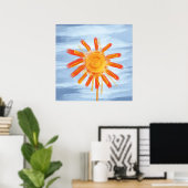 アートプリント、太陽の絵画 ポスター (ホームオフィス)
