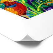 アートプリント: Happy Bird Day at the Zoo ポスター (角)