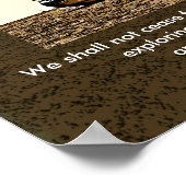 アートプリント- T.Sエリオット引用文 ポスター (角)