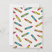 アートペイントクラフトの誕生日パーティー招待状 招待状 (裏面)