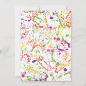 アートペイントパーティーの招待状 招待状 (裏面)