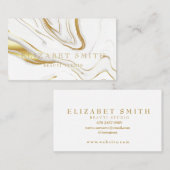 アートホワフェイクイト金ゴールドバックグラウンド名刺 名刺 (正面/裏面)
