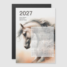 アートホースの2027年カレンダー(マグネット付き)