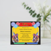 アートボクポップ・アートのサーズ誕生日バーカー 招待状 (スタンド正面)