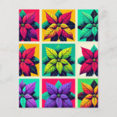 アートポイポップ・アートのンセチア色ブロックスクラップブック紙 (裏面)