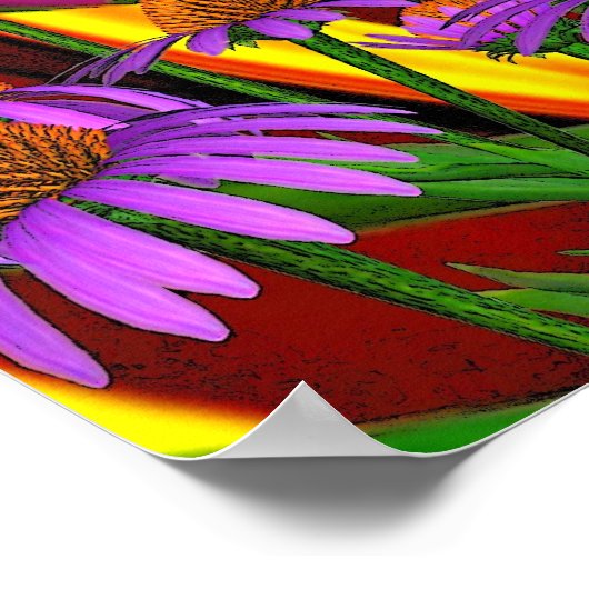 アートポスターサンシャインフラワーズ ポスター (角)