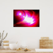 アートポスターデジタル抽象芸術コンピュータアートプリント ポスター (キッチン)