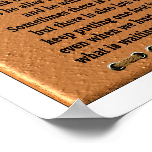 アートポスター引用文 – あなたが立ち上がる、あなた秋 ポスター (角)