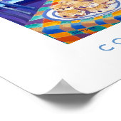 アートポスター:お茶の時間を飾る。(コーニッシュブルー) ポスター (角)