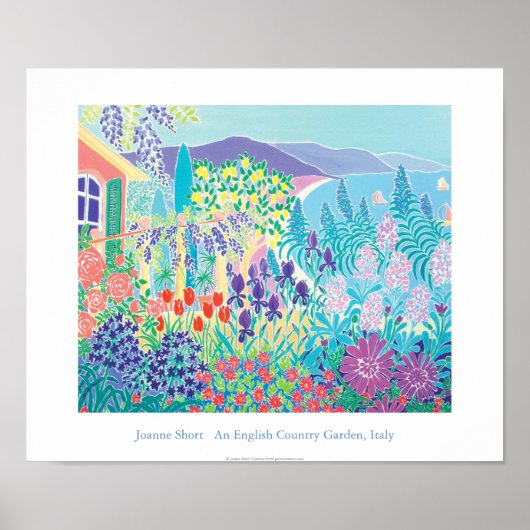 アートポスター:イタリアのイギリスのカントリーガーデン ポスター (正面)