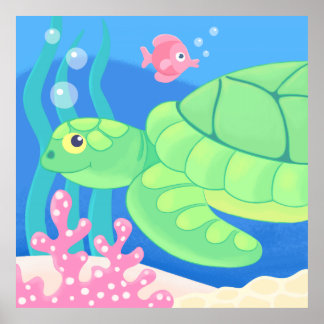 アートポスター – キュートなトロピカルデコ ポスター