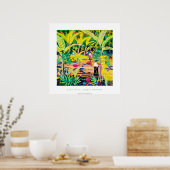 アートポスター:ジャングルバナナ、コスタリカ熱帯雨林 ポスター (キッチン)