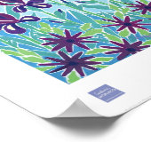 アートポスター：パープルアイリス、アンティベス、コートダジュール ポスター (角)