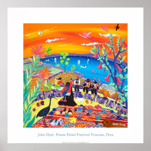 アートポスター：フェスティバルポテトIsla Taquile ポスター (正面)