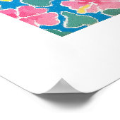 アートポスター：メンソン上空のピンク色の空を赤く染める ポスター (角)