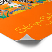 アートポスター:動物園のサファリサンセット ポスター (角)