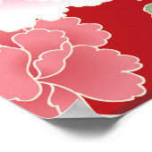 アートポスター「牡丹と菊」 ポスター (角)