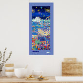 アートポスター：背の高い船と小型船2014中央 ポスター (キッチン)