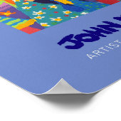 アートポスター：背の高い船と小型船2014中央 ポスター (角)