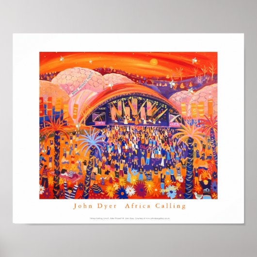 アートポスター: Africa Calling Live 8 The Eden project ポスター (正面)