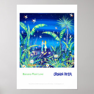 アートポスター: Banana Plant Love by John Dyer ポスター