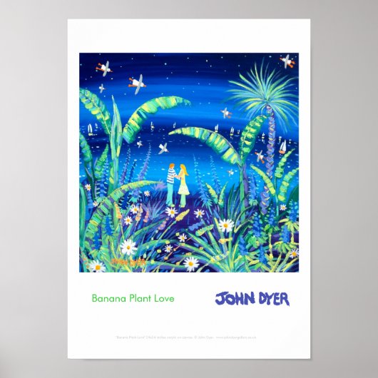 アートポスター： Banana Plant Love by John Dyer ポスター (正面)