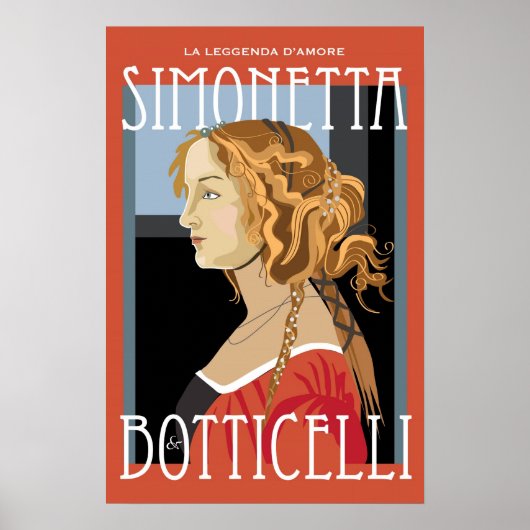 アートポスター： Botticelli Simonetta Vespuci: 16x24 ポスター (正面)