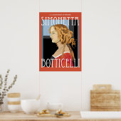 アートポスター: Botticelli Simonetta Vespuci: 20x28 ポスター (キッチン)