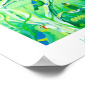 アートポスター： Emerald Parrots, Banrock Station ポスター (角)