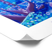 アートポスター： Sapphire Peacock Love、コートダジュール ポスター (角)