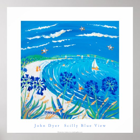アートポスター: Scilly Blue View, Tresco ポスター (正面)