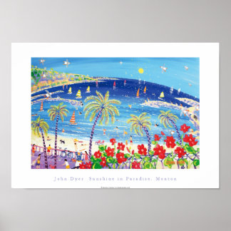 アートポスター: Sunshine in Paradise, Menton France ポスター