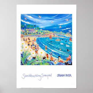アートポスター: Swashbucking Swanpool, Cornwall ポスター