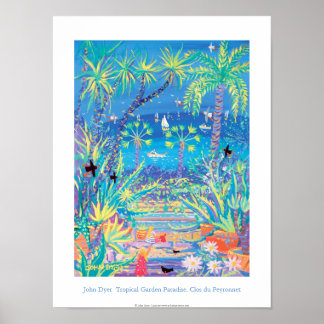 アートポスター: Tropical Garden Paradise、コートダジュール ポスター