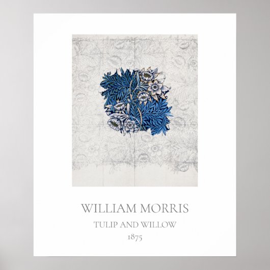 アートポスター: WILLIAM MORRIS : TULIP + WILLOW 1875 ポスター (正面)