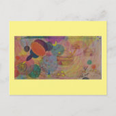 アートポストカード12オーガニック：ファンタスティー – 油 ポストカード (正面)