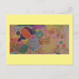 アートポストカード12オーガニック：ファンタスティー – 油 ポストカード