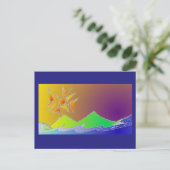 アートポストカード5 – アイランドシーサンスケッチアート ポストカード (スタンド正面)