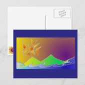 アートポストカード5 – アイランドシーサンスケッチアート ポストカード (正面/裏面)