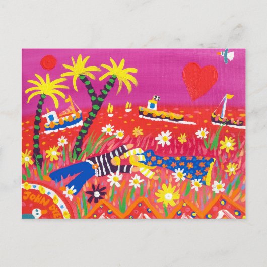 アートポストカード:コーニッシュSweethearts。バレンタイン シーズンポストカード (正面)