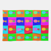 アートポップ・アートのおもしろいパイナップルキッチンタオル キッチンタオル (横)