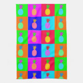 アートポップ・アートのおもしろいパイナップルキッチンタオル キッチンタオル (縦)