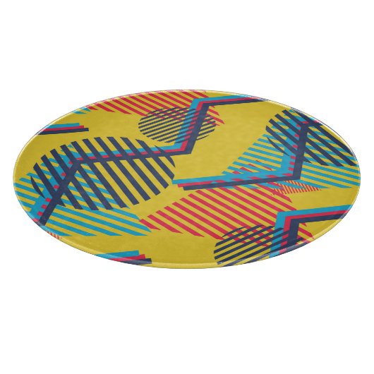 アートポップ・アートのの背景、抽象芸術の幾何学的テクスチャ。 カッティングボード (角)