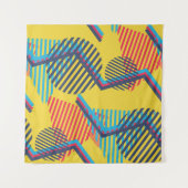 アートポップ・アートのの背景、抽象芸術の幾何学的テクスチャ。 タペストリー (正面(横))