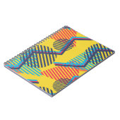 アートポップ・アートのの背景、抽象芸術の幾何学的テクスチャ。 ノートブック (左側)